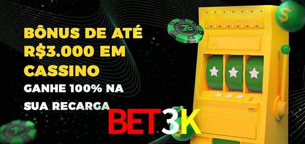 Bet3K melhor bônus de depósito